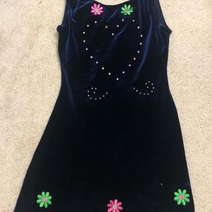 Adult XSmall Navy Figure Skating dress
